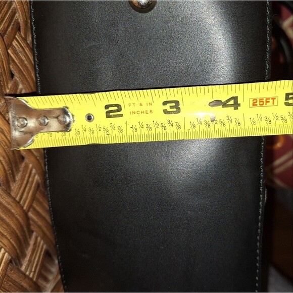 Alberta Di Canio Satchel Made in Italy Black Leather Purse with Gray Suede Trim - Picture 16 of 16